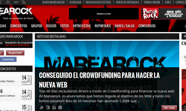 Terminada la Nueva Web de Marearock