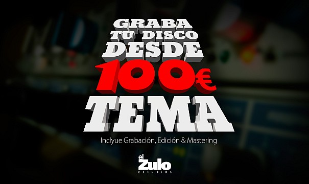 Graba tu disco desde 100€ cada canción